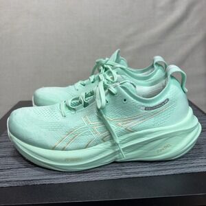 ASICS GEL-Nimbus 26 Running Shoes - Womens Size 10 - Mint Green 1012B601